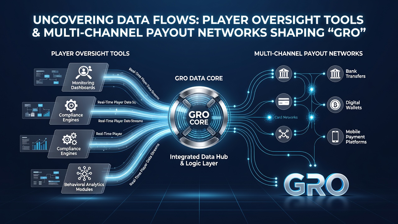 Flowchart illustrating real-time data exchange from oversight dashboards to multi-channel payout processors in bingo ecosystems
